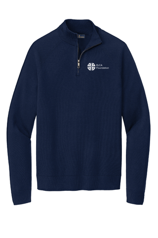 ELCA Foundation Mens Cotton Stretch 1/4 Zip Sweater