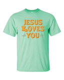 2024 Jesus Loves You Custom Group T-shirt (Gold Ink)