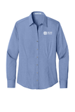 NWMN Women's Crosshatch Button down Shirt