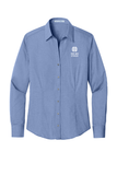NWMN Women's Crosshatch Button down Shirt