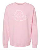 Ethiopia Outline Shine Justice Journey Preorder Crewneck Sweatshirt  (Multiple Colors)