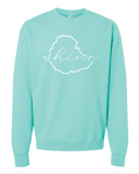 Ethiopia Outline Shine Justice Journey Preorder Crewneck Sweatshirt  (Multiple Colors)
