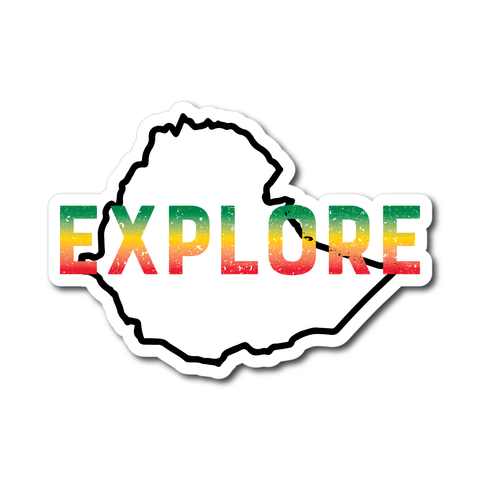 Ethiopia Outline Explore - Justice Journey Sticker