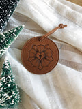 2020 Leatherette Luther Rose Ornament