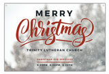 Custom Christmas Service Schedule Banner