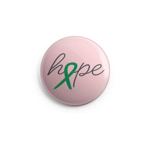 Hope Ribbon Button - 1 Inch
