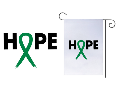 Hope Ribbon Garden Flag