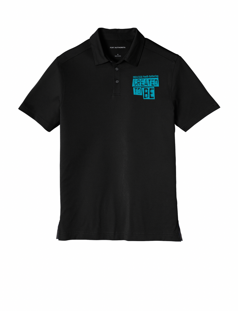 Port authority black hot sale polo