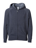 Love Makes a Family Full-Zip Hooded Sweatshirt - Heart Design (Adult and Youth Sizes)