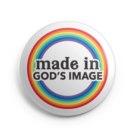 Made in God's Image Button - 1 Inch