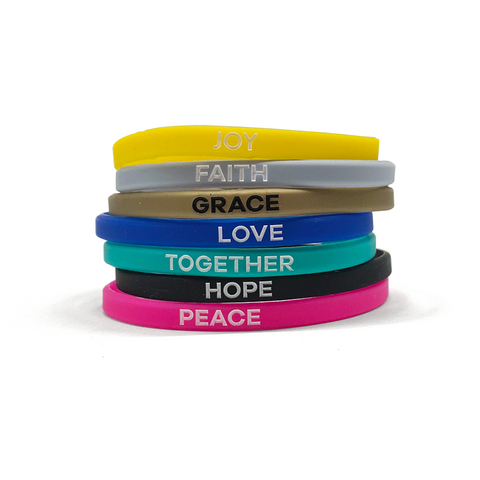 Peace by Piece Skinny Wristbands