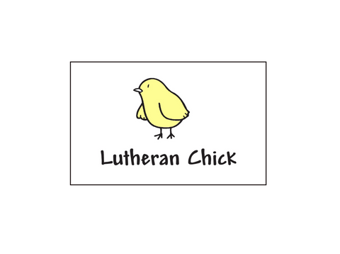 Lutheran Chick Tattoo 25 Pack