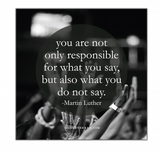Responsible Quote 20" Canvas