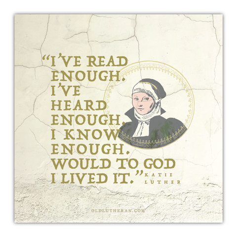 Katie Luther Quote Canvas Print