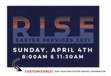 Rise Easter Banner - Sunrise