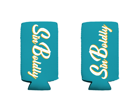 Sin Boldly Skinny Can Koozie