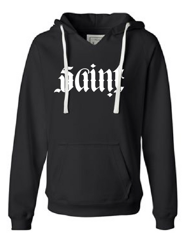 Saint Sinner Women's V-Neck Hooded Sweatshirt