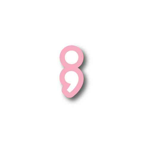 Semicolon Sticker