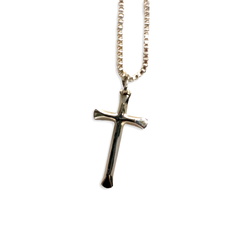 Silver cross chain 18 inch deals