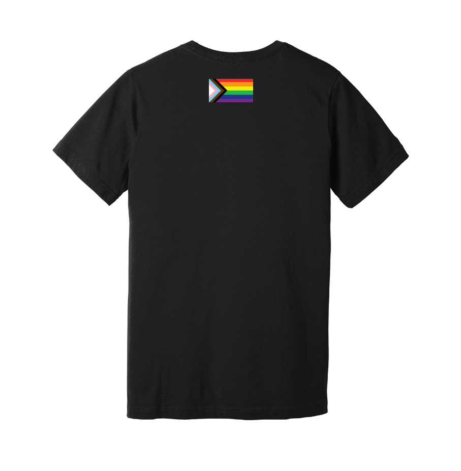 CERDÁ LIFE Disney Pride Men's T-Shirt - Multicolor Acid Wash Pride Flag Design