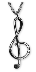 Sterling Silver Treble Clef
