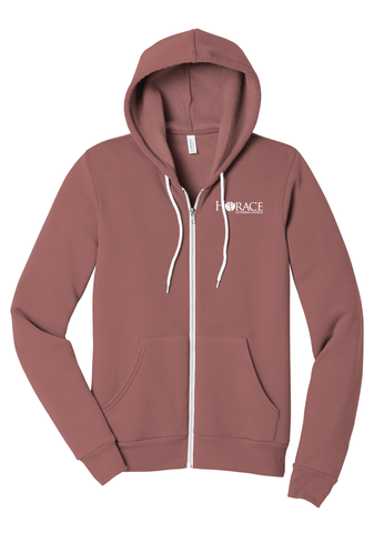 Horace Lutheran Bella Canvas Full Zip Hooded Sweatshirt