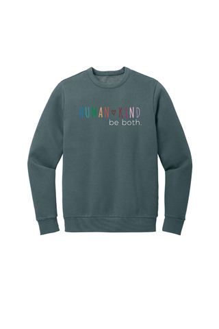 Human Kind Be Both Embroidered Crewneck Sweatshirt - PREORDER