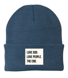 Love God. Love People. The End. Beanie Preorder