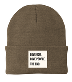 Love God. Love People. The End. Beanie Preorder