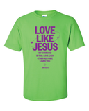 2024 Love Like Jesus Custom Group T-shirt (Purple Ink)
