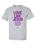 2024 Love Like Jesus Custom Group T-shirt (Purple Ink)