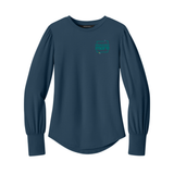 Imagine More Women’s Stretch Jersey Long Sleeve Blouson Top