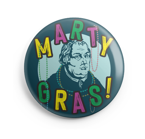 Marty Gras 2.25" button