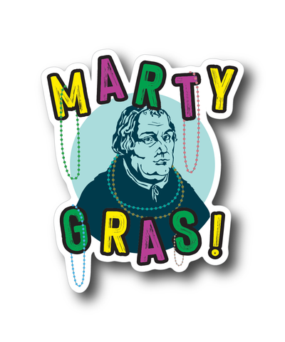 Marty Gras Sticker