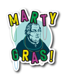 Marty Gras Sticker