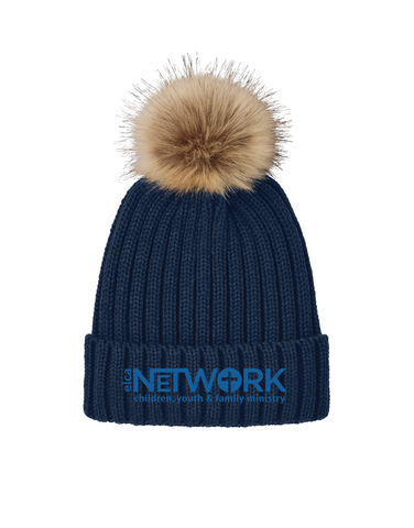 The Network Faux Fur Pom Beanie