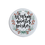 Festive Ceramic Round Ornament