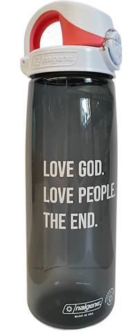 Love God. Love People. The End. 24oz Nalgene