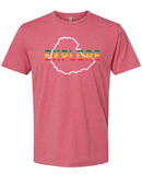 Ethiopia Outline Explore Justice Journey Preorder T-shirt (Multiple Colors)