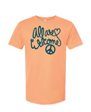 All are Welcome Peace Sign T-Shirt