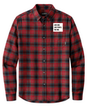 Love God. Love People. The End. Mens Eddie Bauer Patch Flannel