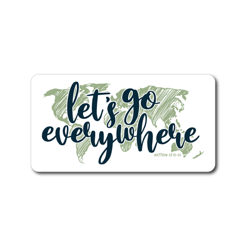 Let's Go Everywhere - Justice Journey Sticker