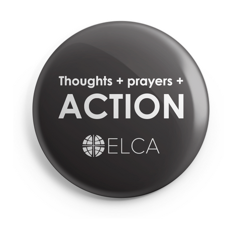 Thoughts + Prayers + Action Sticker