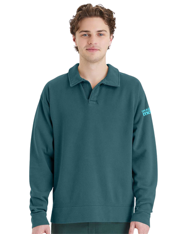 Imagine More Polo Collar Sweatshirt