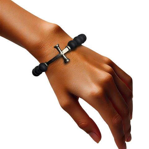 Men's Nail Cross Bracelet