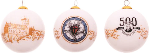 500 Years of Reformation Glass Ornament