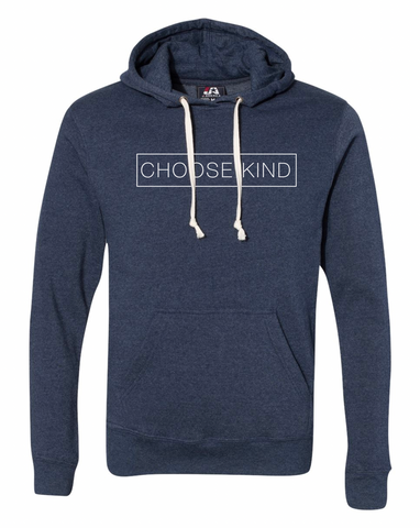 Choose Kind Hooded Sweatshirt Plain Font Multiple Colors