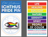 Ichthus Fish Pride Pin