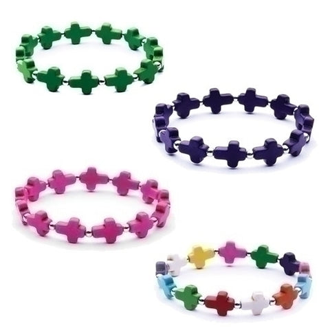 Children's Cross Bracelet (Multiple Colors)