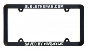 Saved By Grace License Plate Holder